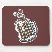 retro style root beer graphic mousepads