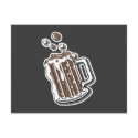 retro style root beer graphic postcards