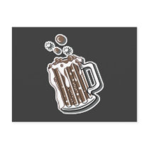 retro style root beer graphic postcards