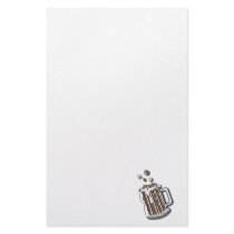 retro style root beer graphic customized stationery
