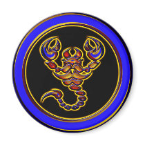 RETRO STYLE SCORPION FRIDGE MAGNET