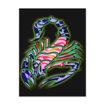 RETRO STYLE SCORPION postcards by dgpaulart RETRO STYLE SCORPION postcards