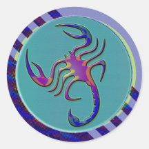 RETRO STYLE SCORPION STICKERS