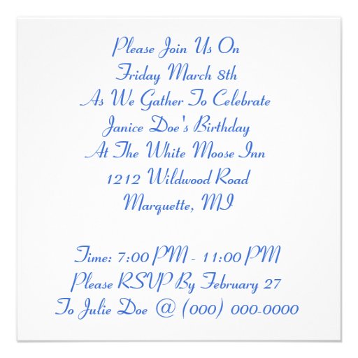 Retro Style Serving Birthday Cake Party Invitation