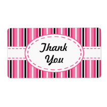 Retro Style Thank You Labels