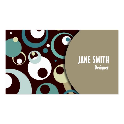 Retro Styled Business Card (front side)