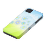 retro summer flowers in a field design iphone 4 case-mate case
