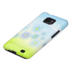 retro summer flowers in a field design samsung galaxy case