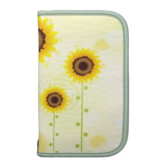 Retro Sunflower Garden Rickshaw Folio rickshawfolio