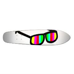 Retro Sunglasses Longboard Skate Deck