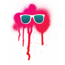 Retro Sunglasses Splatter t-shirts