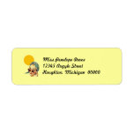 Retro Sunny Day @ The Beach Return Address Labels