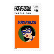 Retro Superhero Postage