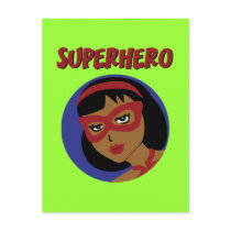 Retro Superhero Postcards