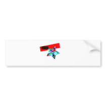 Retro Superstar In Day-Glo Bumper Stickers