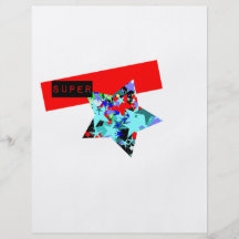 Retro Superstar In Day-Glo Flyer Design