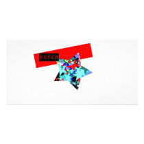 Retro Superstar In Day-Glo photo cards