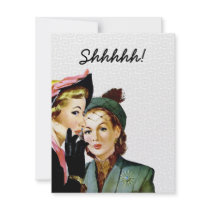 Retro Surpise Party Custom Invite