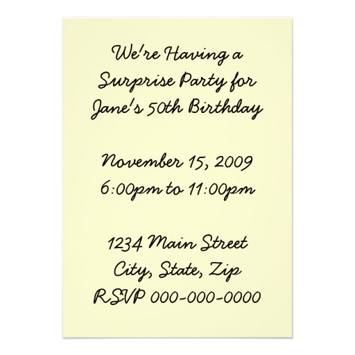 Retro Surprise Party 2 Personalized Invites