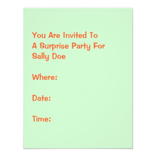 Retro Surprise Party For Any Occasion Invitation