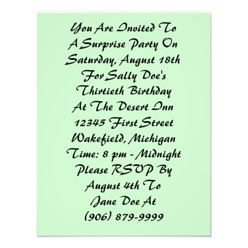 Retro Surprise Party For Any Occasion Invitations