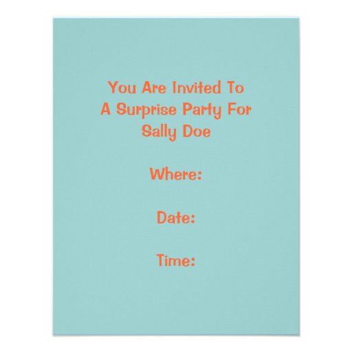 Retro Surprise Party For Any Occasion Invitations