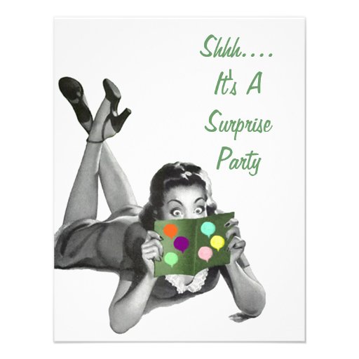 Retro Surprise Party For Any Occasion Invitations