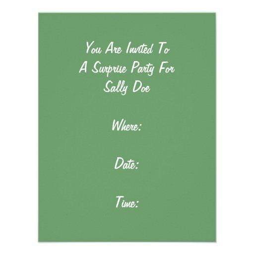 Retro Surprise Party For Any Occasion Invitations