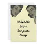 Retro Surprise Party Announcement