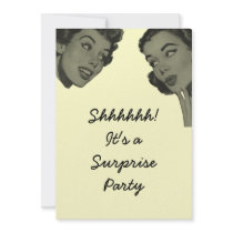 Retro Surprise Party Announcement