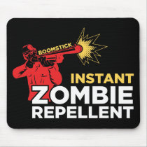 Retro Survival Horror: Boomstick Zombie Repellent Mousepads