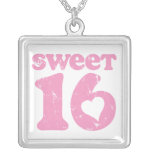 Retro Sweet 16 Birthday Necklace