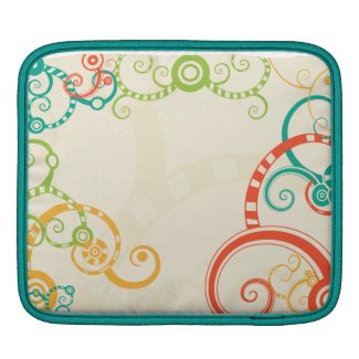 Retro Swirls rickshaw_sleeve