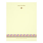 Retro swirls letterhead design