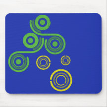Retro Swirls Mousepad