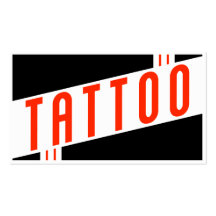 retro tattoo business card