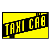 retro taxi cab business cards