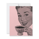 Retro Tea Party Custom Invitations