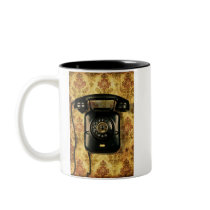 Retro telephone coffee mug