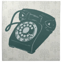 Retro Telephone Napkin