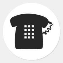 Retro Telephone Stickers
