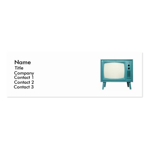 Retro Television Business Card Template