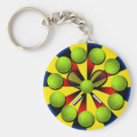 RETRO TENNIS DESIGN KEY CHAINS