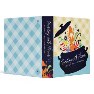 Retro terrine bursting flavor cooking recipe cookb 3 ring binders