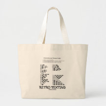 Retro Texting (Internatonal Morse Code) Canvas Bag