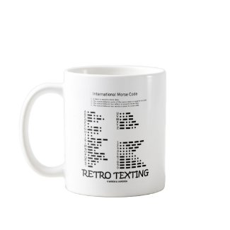 Retro Texting (Internatonal Morse Code) mug