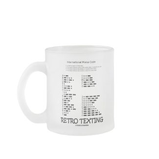 Retro Texting (Internatonal Morse Code) mug