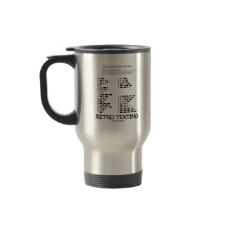 Retro Texting (Internatonal Morse Code) mug