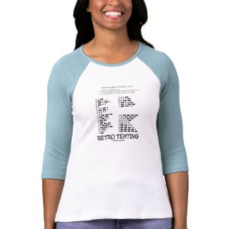 Retro Texting (Internatonal Morse Code) shirt