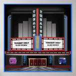 Retro Theater Poster posters